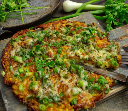 Королевский драник из картошки с сыром и зеленью