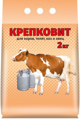 Крепковит для коров, телят, коз и овец содержит кальций и фосфор в правильном соотношении, а также натрий, серу и лигногумат. Крепковит для коров, телят, коз и овец содержит кальций и фосфор в правильном соотношении, а также натрий, серу и лигногумат.