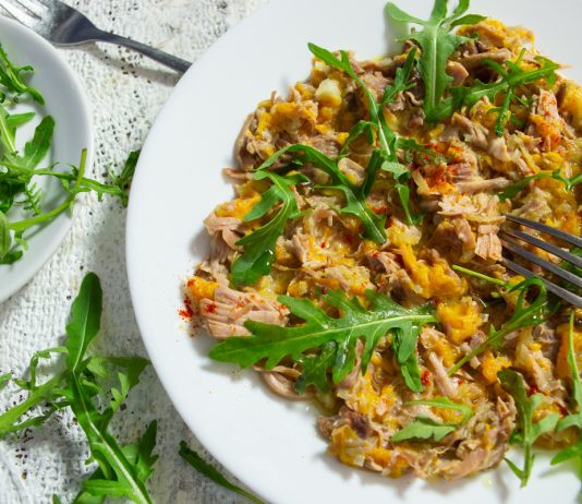 Рагу из тыквы с индейкой