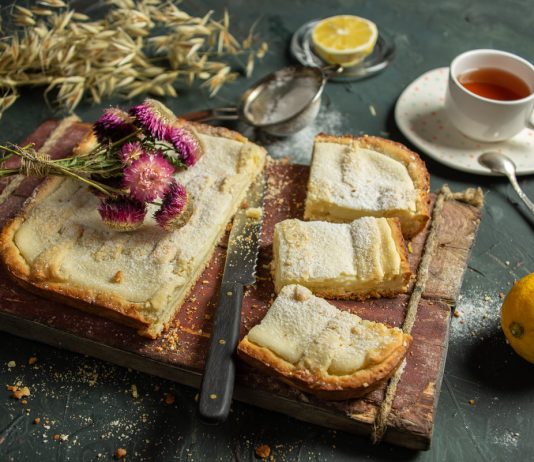 Творожный пирог на растительном масле без яиц