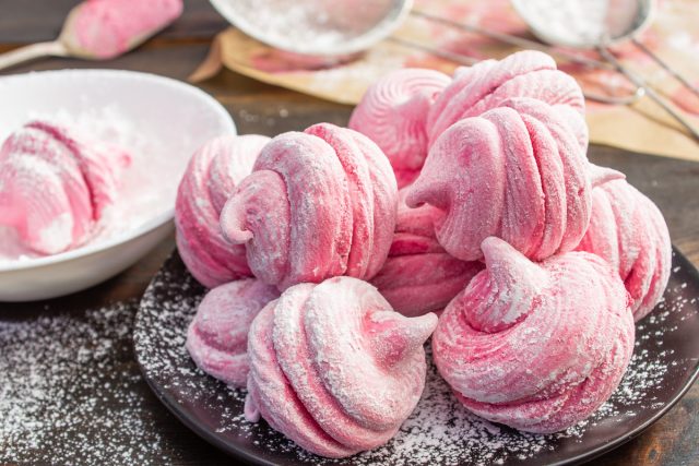 Зефир из замороженной малины Зефир из замороженной малины