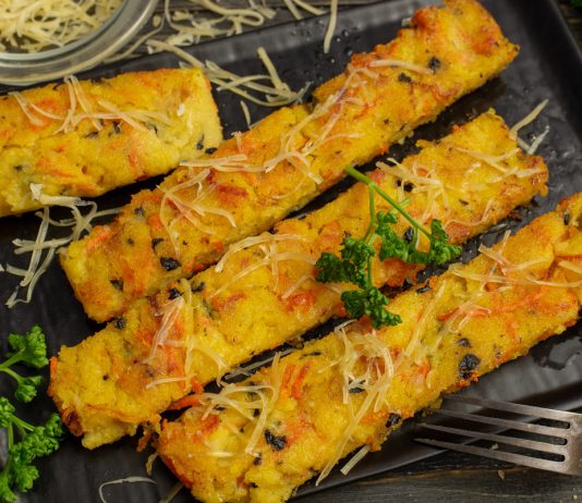 Полента с овощами и маслинами по-итальянски