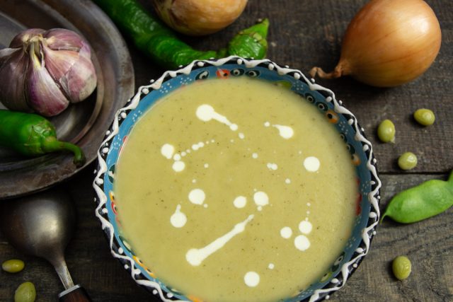Сливочный овощной суп на курином бульоне Сливочный овощной суп на курином бульоне