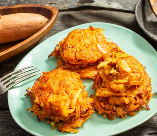 Драники из сладкого картофеля - Постные блюда Драники из сладкого картофеля