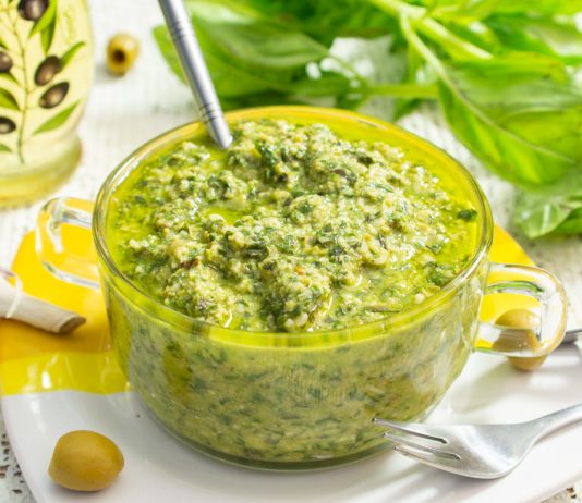 Соус песто с оливками