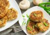 Грибные оладьи с картофелем.