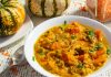 Рагу из тыквы с фаршем и чечевицей