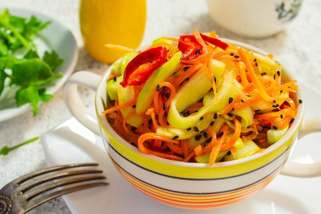 Салат из кабачков по-корейски