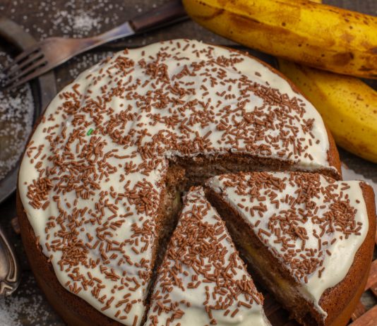 Торт «Норка крота» с бананами - Рецепты Торт «Норка крота» с бананами