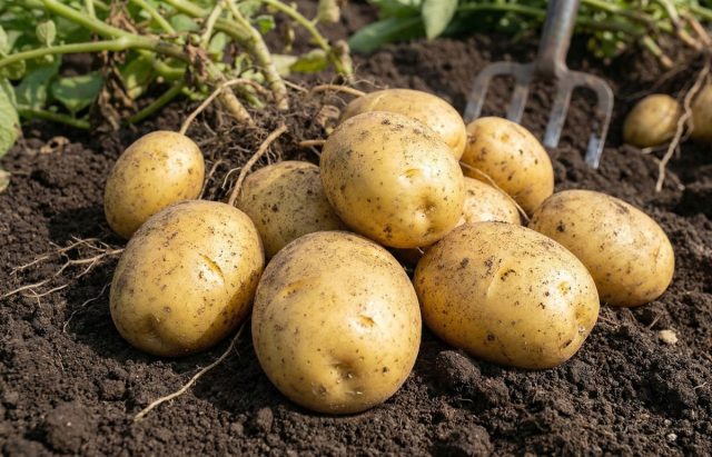 Виннета: Ранний сорт, который удивляет хранением. Дозревшие клубни до января–февраля остаются плотными, вкусными и не прорастают. Отлично жарится, варится и запекается, а урожай устойчив к засухе даже в жаркое лето. Виннета: Ранний сорт, который удивляет хранением. Дозревшие клубни до января–февраля остаются плотными, вкусными и не прорастают. Отлично жарится, варится и запекается, а урожай устойчив к засухе даже в жаркое лето.