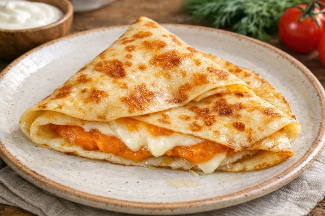 Овощная сладость икры смешивается с солоноватым, тягучим сыром, создавая густой насыщенный вкус. Помидор добавляет кислинку и сок, не давая начинке стать приторной. Отличный вариант для любителей овощей. Овощная сладость икры смешивается с солоноватым, тягучим сыром, создавая густой насыщенный вкус. Помидор добавляет кислинку и сок, не давая начинке стать приторной. Отличный вариант для любителей овощей.