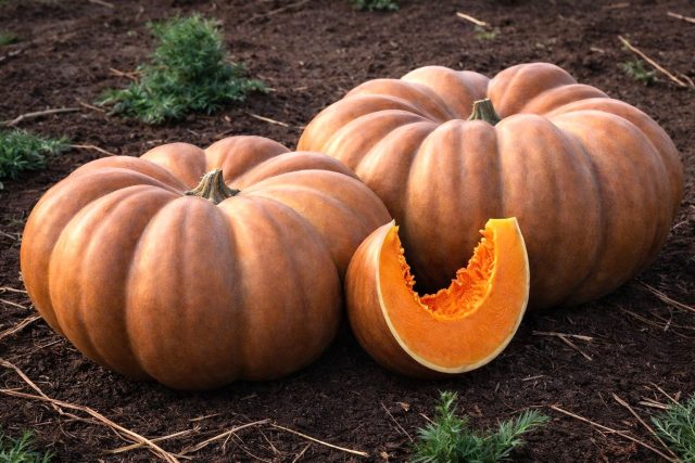 Тыква Мускат де Прованс — эффектная ребристая красавица весом до 10 кг. Ее густо-оранжевая мякоть обладает мощным ароматом. Вкус достигает пика к середине зимы, когда плод становится максимально сладким и пригодным для любых блюд. Тыква Мускат де Прованс — эффектная ребристая красавица весом до 10 кг. Ее густо-оранжевая мякоть обладает мощным ароматом. Вкус достигает пика к середине зимы, когда плод становится максимально сладким и пригодным для любых блюд.