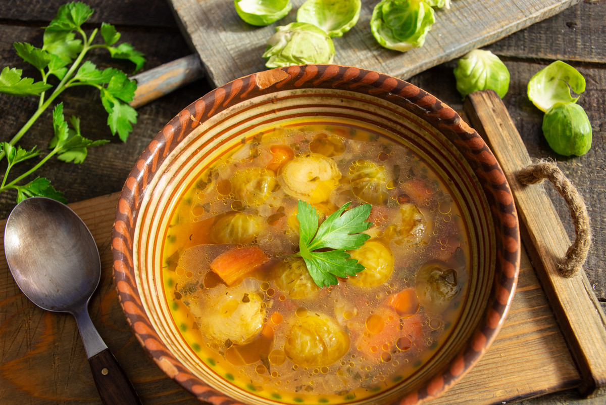 Куриный суп с брюссельской капустой — самые вкусные щи