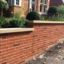 Подпорная стенка из кирпича. Вариант 2