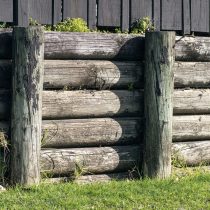 Подпорная стенка из дерева. Вариант 2