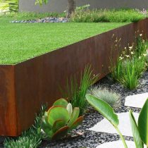 Подпорные стенки из кортеновской стали. Вариант 2