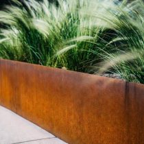 Подпорные стенки из кортеновской стали. Вариант 3