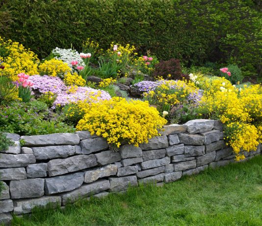 Как красиво зонировать участок — подпорные стенки в дизайне сада