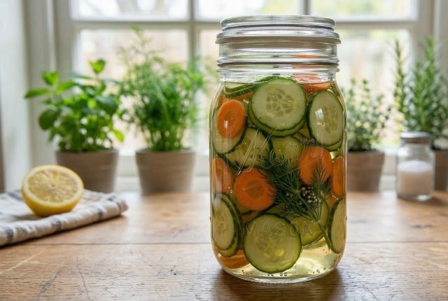 Огурцы, морковь и редис в быстром лимонном маринаде остаются хрустящими, но уже через полчаса получают яркий вкус: отличная холодная добавка к мясу, рыбе, сэндвичам и салатам. Огурцы, морковь и редис в быстром лимонном маринаде остаются хрустящими, но уже через полчаса получают яркий вкус: отличная холодная добавка к мясу, рыбе, сэндвичам и салатам.