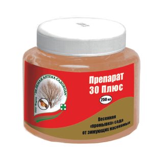 «Препарат 30 плюс» подходит для обработки любых плодово-ягодных культур и декоративных кустарников