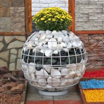 Вазон из габиона. Вариант 2