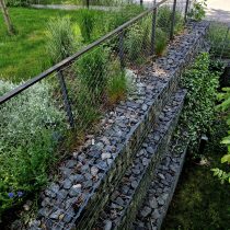 Подпорная стенка из габионов