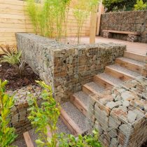 Терраса с габионами
