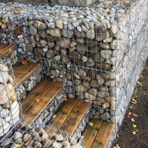 Лестница из габионов