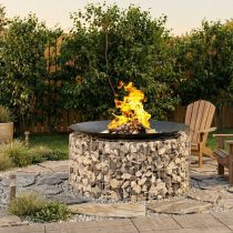 Оформление зоны огня» габионом. Вариант 2