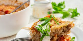 Ленивые голубцы слоями в духовке - Основные блюда и гарниры Ленивые голубцы слоями в духовке