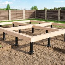 Свайно-винтовой фундамент