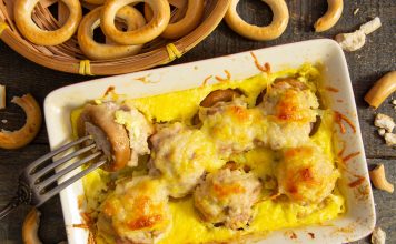 Запеканка «Сушки с фаршем» Запеканка «Сушки с фаршем»