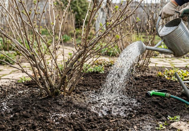Подкормка по сухой почве часто повреждает корни и снижает эффект. Сначала влага, затем удобрение — только так питание работает правильно.