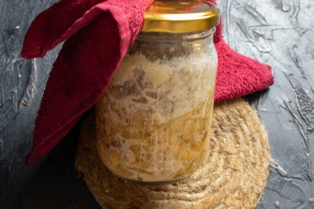 Остывшая банка тушенки 