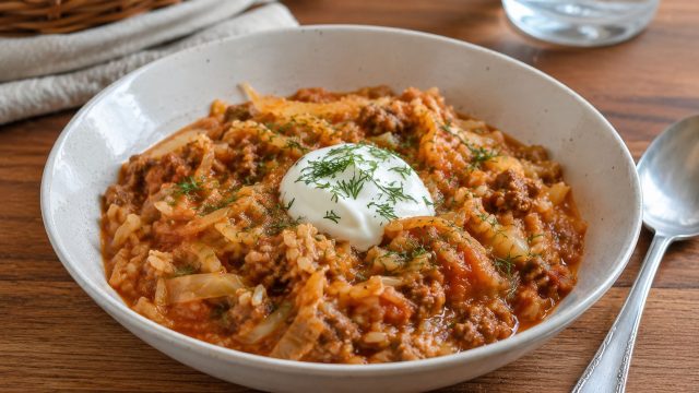Ленивые голубцы в соусе дают тот же домашний вкус капусты, риса и фарша, но без заворачивания листьев. Крупно нарезанная капуста не превращается в кашу при долгом тушении. Ленивые голубцы в соусе дают тот же домашний вкус капусты, риса и фарша, но без заворачивания листьев. Крупно нарезанная капуста не превращается в кашу при долгом тушении.