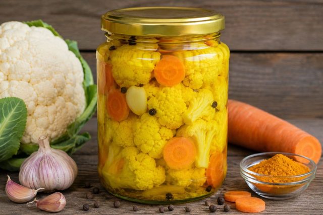 Цветная капуста с куркумой