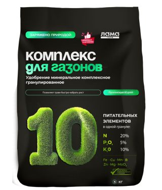 Комплексное удобрение для газонов Лама Торф Комплексное удобрение для газонов Лама Торф