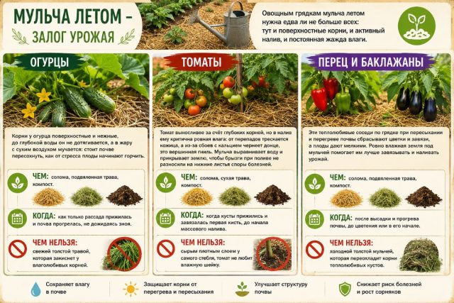 Мульча летом для овощей Мульча летом для овощей
