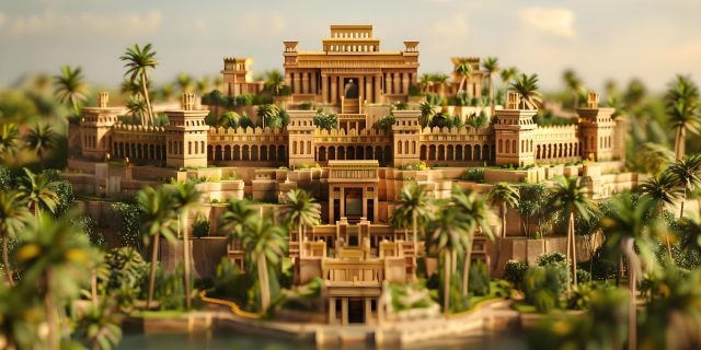 Висячие сады Семирамиды. 3D-модель 3D-модель Висячих садов Вавилона.