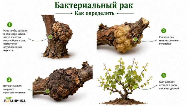 Бактериальный рак винограда Бактериальный рак винограда