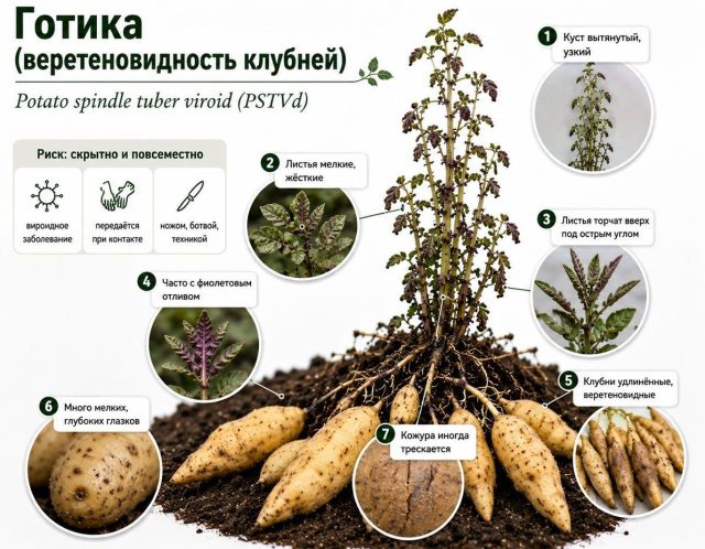 Готика (веретеновидность клубней)