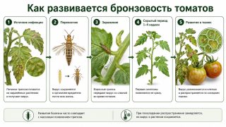 Как развивается бронзовость томатов Как развивается бронзовость томатов