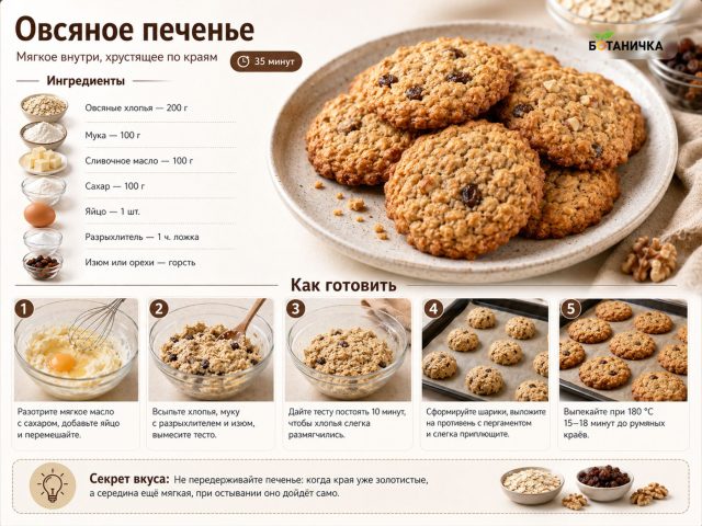 Овсяное печенье Овсяное печенье