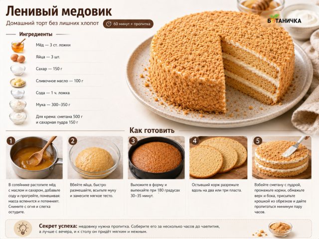 Ленивый медовик Ленивый медовик