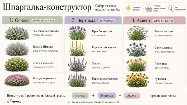 Шпаргалка-конструктор: соберите свою идеальную тройку Шпаргалка-конструктор: соберите свою идеальную тройку