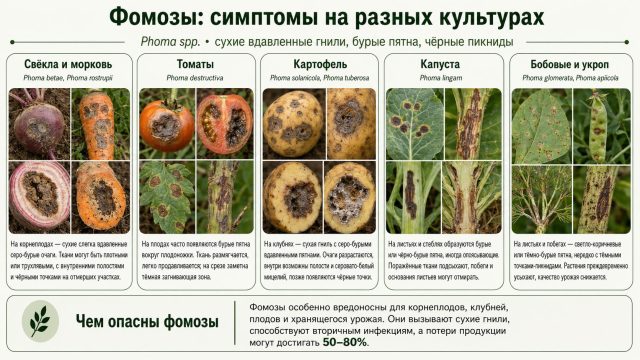Возбудители фомозов – грибы-целомицеты рода Phoma, насчитывающего, по некоторым оценкам, 223 вида, многие из которых являются фитопатогенами. Возбудители фомозов – грибы-целомицеты рода Phoma, насчитывающего, по некоторым оценкам, 223 вида, многие из которых являются фитопатогенами.