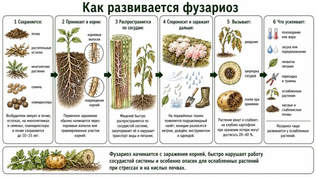 Как развивается фузариоз Как развивается фузариоз