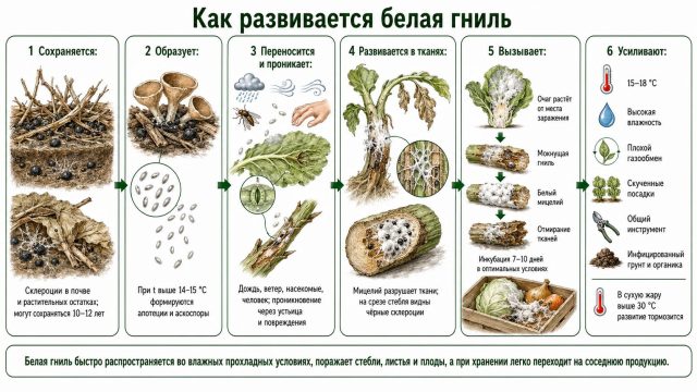 Как развивается белая гниль Как развивается белая гниль