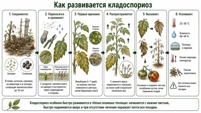 Как развивается кладоспориоз Как развивается кладоспориоз