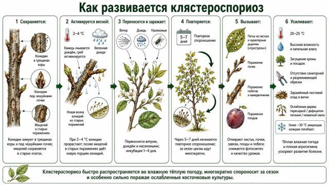 Как развивается клястероспориоз Как развивается клястероспориоз